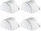 4 Stück Türstopper Boden Transparente, Transparente Selbstklebend Bodentürstopper zum Kleben für alle Hartböden geeignet zum Schutz von Wand und Möbeln
