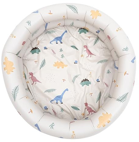 COSMEVIVI Sommer Schwimmbad kinderplanschbecken plantschbecken Kind Pool for swinming Pool Babybadebecken hundeschwimmbad Schwimmzubehör für Kinder aufblasbarer Kinderpool PVC Beige