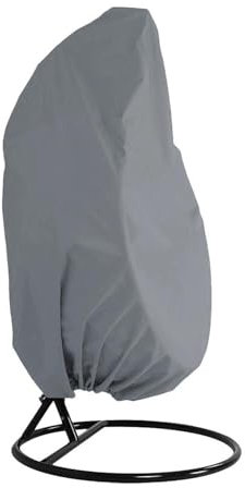 Schutzhülle für Gartentische Terrassenstuhl-Abdeckung, Schaukelstuhl, Eiförmiger Hängesessel, Staubschutz, Schutz Für Outdoor-Gartenmöbel, Wasserdicht(Grey)