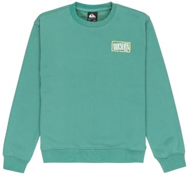 Quiksilver Fleece sweater GRAPHIC CREW KIDS Boy's Green 14