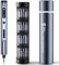 68 en 1 Pequeño Destornillador Eléctrico Precision, [0.1-3N·m] Homtronics Atornillador Electrico, Luz LED, Destornillador Recargable para Anteojos, Computadoras, Teléfonos Móviles, Cámaras (Gris)