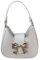 Ldabrye Handtaschen für Damen, Schleife, Umhängetasche, kleine Handtasche, ästhetische Umhängetasche mit Kette, Schleife, Tasche, Shopping, Dating, weiß, Einheitsgröße
