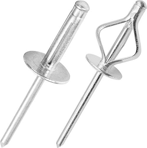 Blindnieten Aluminium Dreifach Spreiznieten - Sortiment mit Nieten für Kunststoffe oder weiche Materialien (Silber, Ø4,8 x 25 x 16 mm - 50 Stück)