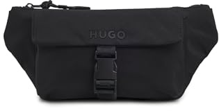 HUGO Herren Marsel Bumbag Verstellbare Gürteltasche mit tonalem Logo Schwarz001 Stck