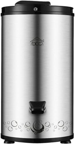 Wintem Asciugatrice Centrifuga Portatile 6kg in Acciaio Inox 300W Compatta, Salvaspazio e Silenziosa | Ideale per Ambienti Ridotti