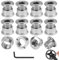 10 Tornillos para Platos de Cadena con Llave Allen, Tornillos Individuales y Dobles para MTB y Bicicletas de Carretera, Piezas de Repuesto para Kettenblatt