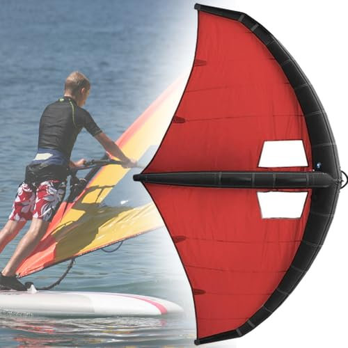 Aufblasbares Surfbrett für Windsurfen, Kitesurfen und Flügelsurfen, tragbares Design für Wasser-, Schnee- und Skiabenteuer