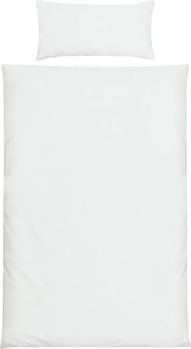 Erwin Müller Musselin Bettwäsche Himmelkron weiß Größe 40x80 cm / 155x220 cm - bügelfrei, strapazierstark, Reißversschluss