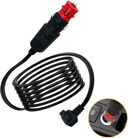 12V KFZ Kühlbox Verlängerungskabel 3.5M Zigarettenanzünder Stecker Kabel | Stecker Auto Kühlschrank Kabel für Kühlbox Dometic Alpicool Waeco CF ARB Setpower ICECO, 10-16Ampere Ersatzkabel Kable