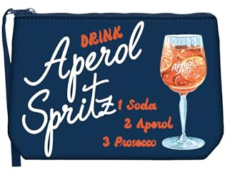 Saint Barth Mc2 Donna Pochette ALIN001-Drink Spritz Gomma Blu Scuro Taglia Unica
