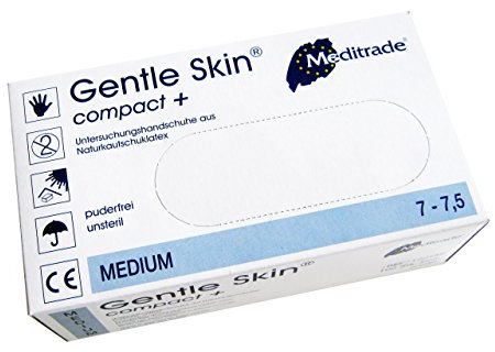 Latex-Handschuh Gentle Skin compact 1000 Stück (10 Boxen à 100 Stück) (XS)