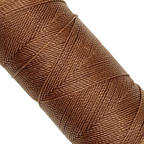 LINHASITA, Garnspule, gewachst, 100 g / 170 Meter, Dicke: 1 mm, Polyester, Makramee-Garn, 30 Farben 170 metros / 100 gr Schokobraun