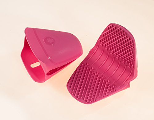 Kochblume Thermo-Fingerschutz | Hitzeschutz | Premium-Silikon | Hitzebeständig | Spülmaschinenfest | Farbe: pink