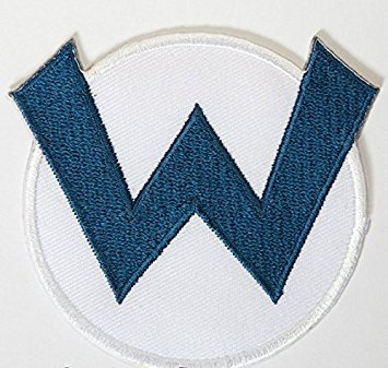 Wario W Blau Bestickt Abzeichen Patch Aufnäher Oder Zum Aufbügeln 7,5 cm