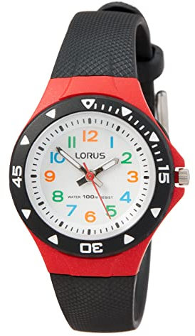 Lorus Kids Mädchen-Uhr Edelstahl und Kunststoff mit Urethanband R2345MX9