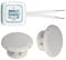 Busch-Jaeger (Original) Unterputz iNet (Internet) Radio Unterputzradio 8216 U (8216U) alpinweiß Komplett-Set Reflex SI + 2 x Deckenlautsprecher (Feuchtraum/Badezimmer) + 20 m Lautsprecherkabel