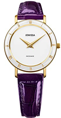 Jowissa Weiss/Violett/Gold Roma Schweizer Damenuhr J2.279.M