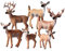 JOKFEICE Tierfiguren realistische Waldtierfiguren Hirsch Action Model Kunststoff Wildtiere Lernspielzeug Lernspielzeug Waldbauernhof Spielzeug