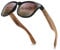 GREENTREEN Herren Damen Polarisierte Sonnenbrille, Unisex Holz/Bambus Sonnenbrille, UV400 (Brown)…