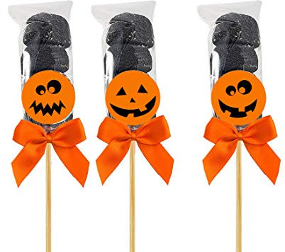 Bulgari - Set spiedini di marshmallow fai da te (Zucca di Halloween)