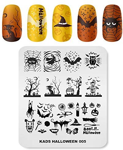 Alexnailart Professionelle Nagel Stempelplatten Halloween Muster Vorlagen Maniküre Schablonen Nagel Kunst Druck Werkzeuge