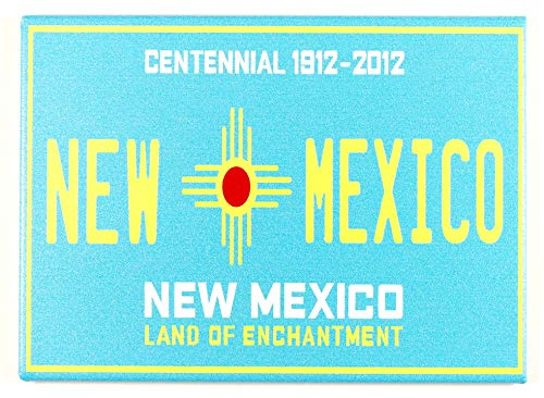 New Mexico License Plate Fridge Collector's Souvenir Magnet 2.5 X 3.5