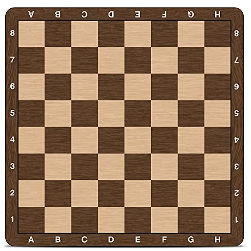 LEAP Chess Board Only 50 & 0.11cm Super Thiness Mousepad Material Non-Slip Fold or Roll up Way Storage…