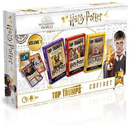 WINNING MOVES - TOP TRUMPS - COFFRET 3 EN 1 HARRY POTTER - Jeux de cartes - Jeu de Société - Version Française