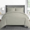 Pizuna 600 Fadenzahl aus Baumwolle Bettwäsche Silber,100% Langstaple Baumwolle Bettbezug und Kissenbezug, 100% Baumwolle Mako Satin 2-Teilig Bettwäscheset 135x200 + 80x80 Silber