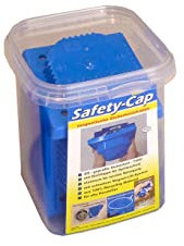 Safety-Cap - 5er Box - magnetische Steckdosenabdeckung - passt für alle Schaltergeräte-Hersteller - Magnet-Lift-Funktion - Spritzwassergeschützt IPX4