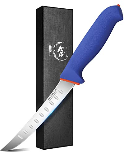 DRAGON RIOT Premium Boning Knife for Meat Cutting 6 Inch BBQ Brisket Meat Trimming Butcher Knife - Stainless Fish Fillet Turkey Carving Knife