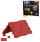 CMC imports 75 Klemmbausteine Dachsteine Dachbausteine Klemmbausteine Noppen Roof Slopes Ridged Tile Mix 6 vers. Farben (Rot / 620)