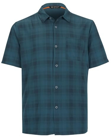 killtec Herren Funktionshemd KOS 98 MN WVN SHRT, stahlblau, L, 38009-000