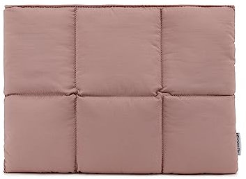 Canvaslife Puffy Laptop-Hülle, 38,1 cm (15,4 Zoll), gesteppte Puffer-Laptophülle für Damen, Kissenhülle, kompatibel mit MacBook Pro 16 Zoll und 15-15,6 Zoll (Latte)