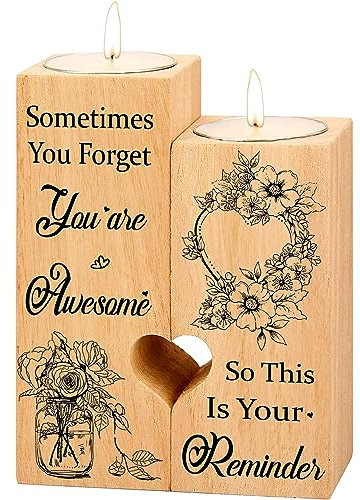 Geschenke für Frauen, beste Freundin, Geburtstagsgeschenke, Kerzenhalter – Freundschaftsgeschenke, inspirierende Geburtstagsgeschenke für Frauen, Freunde, Kollegen, Schwester