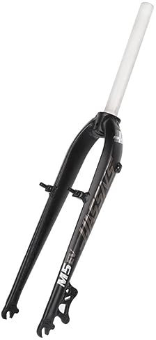 26/27,5 MTB-Starrgabel 1-1/8Threadless Straight Steerer Scheiben-/V-Bremse Schnellspanner MTB-Vorderradgabel Aluminium-Legierung Superleichte Fahrrad-Hartgabel ( Color : Black and white , Size : 26/