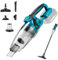 HILIPE Aspirateur à main sans fil pour batterie Makita 18 V, facile à nettoyer, utilisation humide et sèche, aspirateur à main sans fil pour voiture, maison, bateau, atelier, poils d'animaux,
