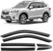 CLIM ART Windabweiser für/kompatible mit Subaru Forester 2018-2024 SUV V SK - Stick-on Regenabweiser - Autofenster Sonnen-& Regenschutz - Windabweiser Autofenster - Einfache Montage - Garantie 6 Set