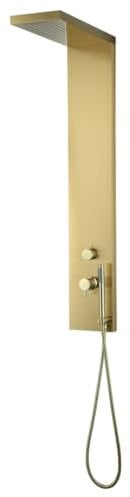 Essebagno Essekadra Duschpaneel Gold gebürstet