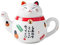 ORLOVA Kungfu Service à thé, Service à thé, Porcelaine Japonaise créative Maneki Neko, Tasse à thé en céramique avec passoire, Jolie théière en Forme de Chat Mignon (Couleur : B) (Color : B)