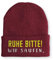 tshirtladen Beanie Mütze Ruhe Bitte! Wir saufen. Statement Wintermütze, Farbe: Bordeaux