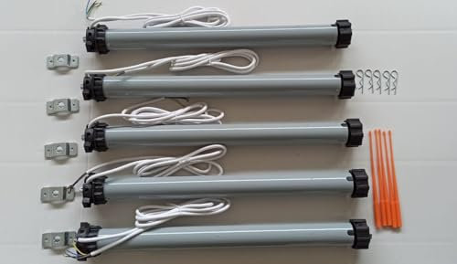 Motori per tapparella elettrica 100 kg - 50 Nm 5 PEZZI Silenziosi Automazione Tapparella Avvolgibile Motori completo di accessori e istruzioni