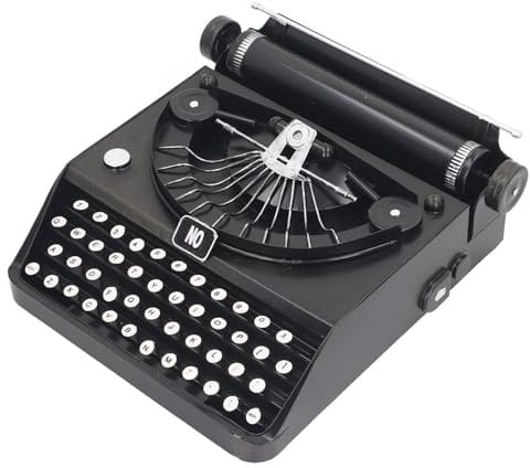 Schwarzes Retro-Vintage-Schreibmaschinenmodell, Tragbare Manuelle Requisiten, Dekoration für das Heimbüro