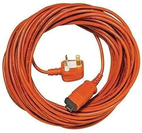 SPARES2GO 15 Metre Cable & Lead Plug for Flymo Venturer 370 Turbo 300 320 350 Lawnmower (15m)