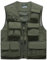 Vanchenl Herren Freizeit Safari Angeln Outdoor Arbeit Weste Jacke Foto Reise Cargo Mesh Weste Multi Taschen Armeegrün L