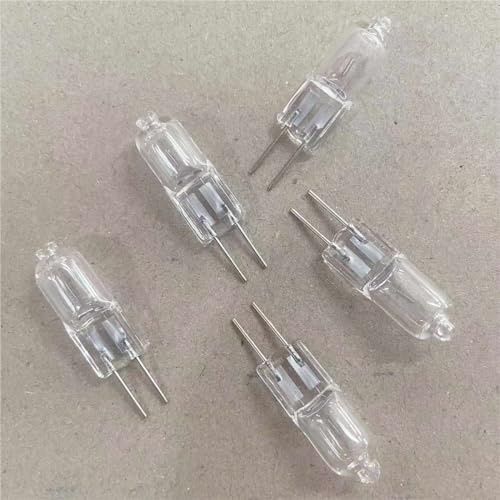 WYLIELAMSH Halogenlampen 5PCS G4 12V Kristall Halogen Glühbirne Kronleuchter Leuchtmittel Warmweiß G4 12V,10W