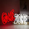 YUEYYNS Game Zone Insegne al Neon Insegne luminose Gioco Alimentata Tramite USB con Interruttore Decorazione di locali, bar, e-sport, luci al neon