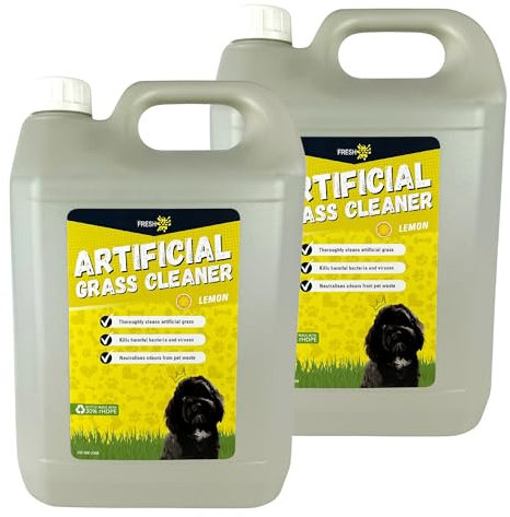 FRESH 365 Lemon Artificial Grass Cleaner 5 Litres - Dog Safe, Pet Disinfectant, Urine and Waste Cleaner, Turf & Lawn Deodoriser (2)