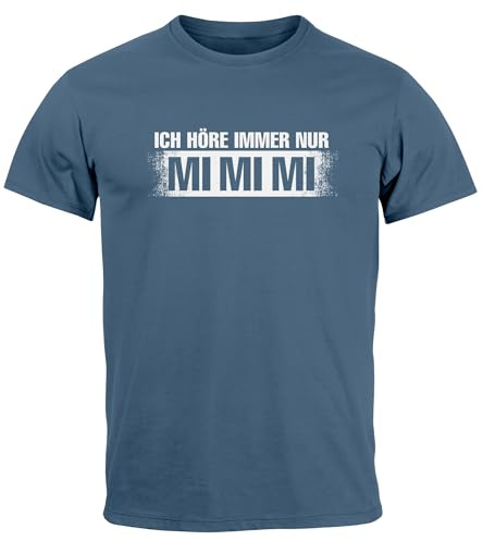 MoonWorks® Herren T-Shirt Lustige Sprüche Ich höre Immer nur Mimimi Fun-Shirt Humor Heul Doch Spruch lustig