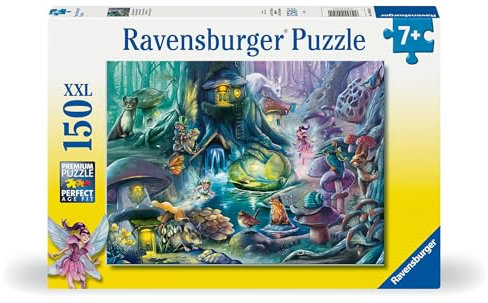 Ravensburger Kinderpuzzle - 12004051 Zauberhafter Wald - Puzzle für Kinder ab 7 Jahren, mit 150 Teilen im XXL-Format